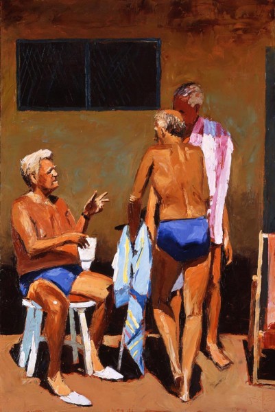 Painting 'Brighton Swimming Club' by Jeremy Sanders