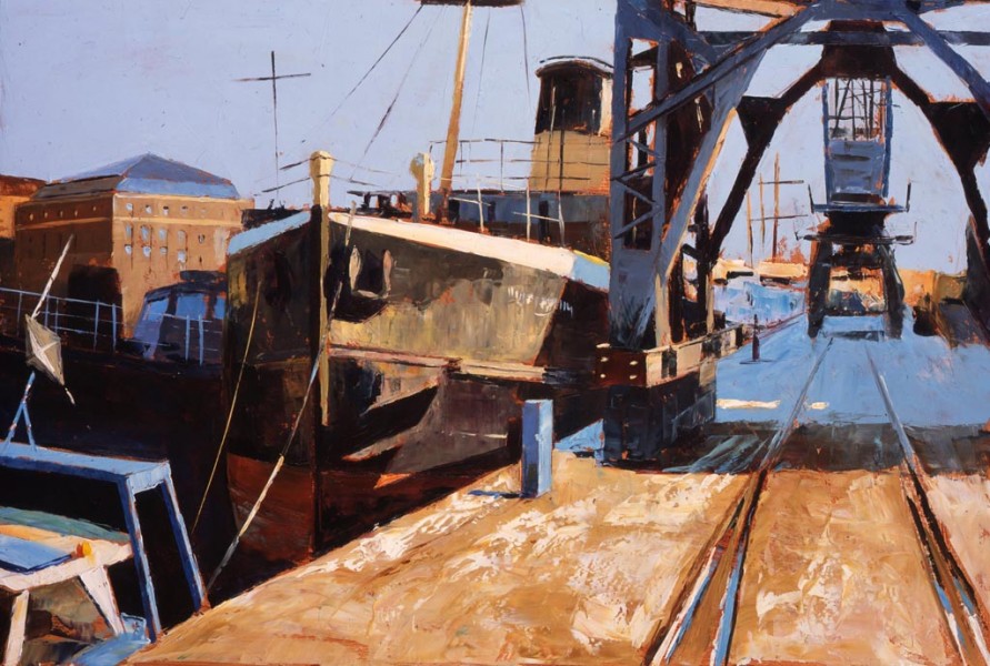 Painting 'Bristol Docks' by Jeremy Sanders