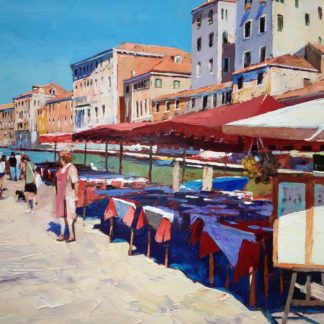 Painting 'Setting for Lunch Venice' by Jeremy Sanders