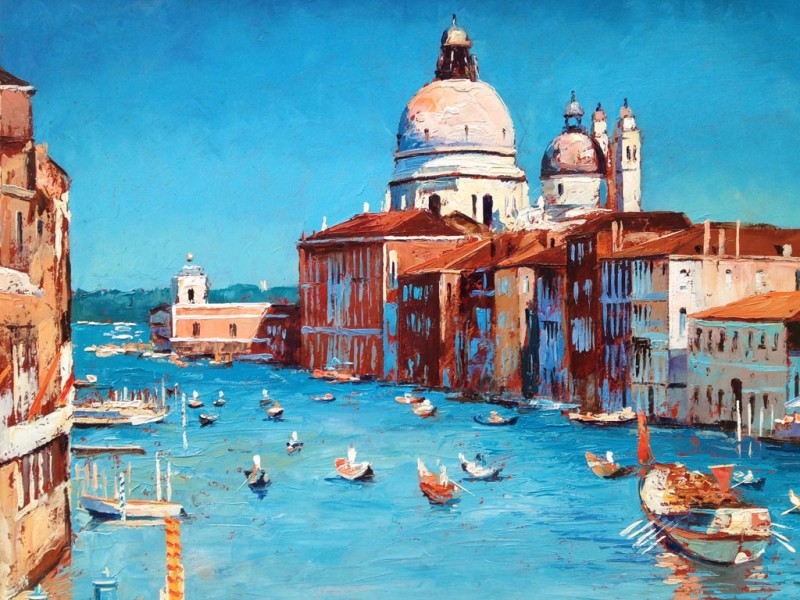 Painting 'Regatta' by Jeremy Sanders