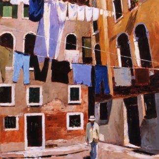 Painting 'An Englishman Abroad' by Jeremy Sanders