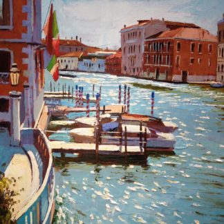 Painting 'Shimmering Light on the Grand Canal' by Jeremy Sanders