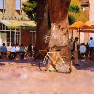 Painting 'Cycling Through The Luberon' by Jeremy Sanders