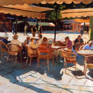 Painting 'Cafe Sevilla' by Jeremy Sanders