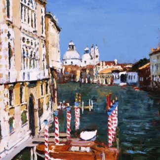 Painting 'Moorings, Venice' by Jeremy Sanders