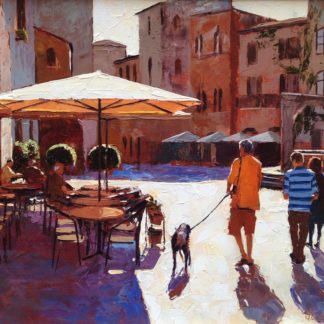 Painting 'Family Day, Tuscany' by Jeremy Sanders