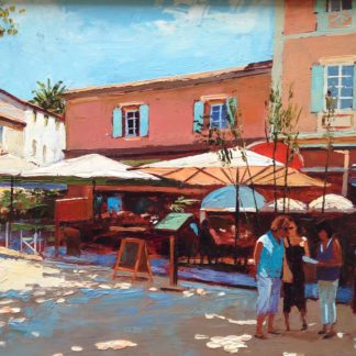 Painting 'Lunching, St. Tropez' by Jeremy Sanders