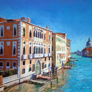 Painting 'A Quiet Stretch, Grand Canal' by Jeremy Sanders