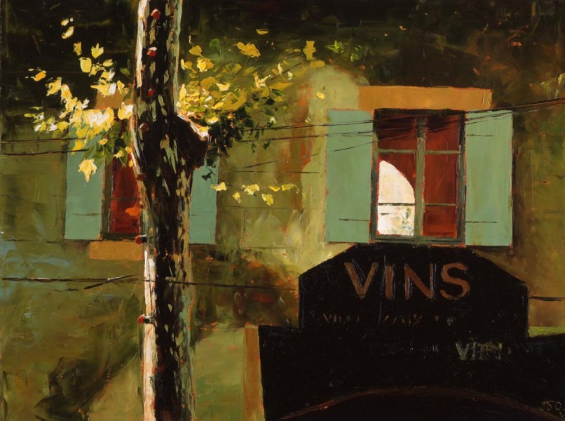 Painting 'Le Vins' by Jeremy Sanders