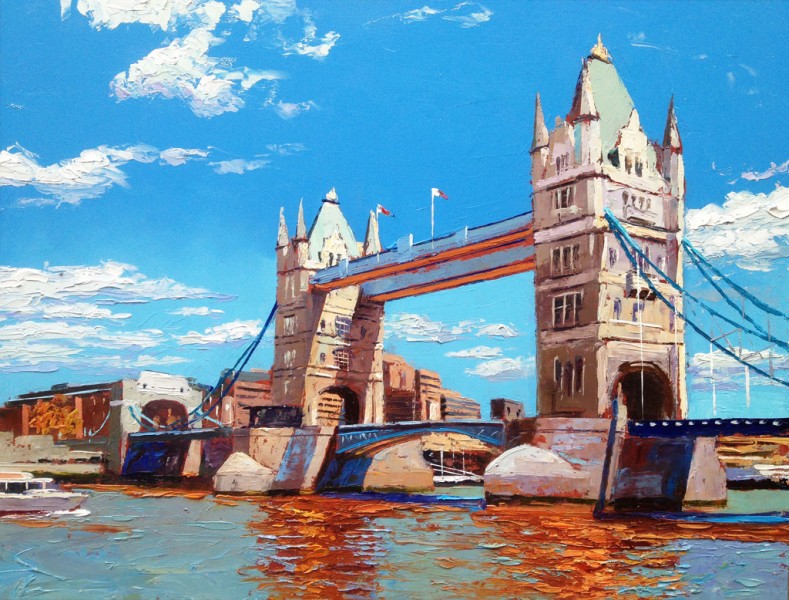 Painting 'Tower Bridge' by Jeremy Sanders
