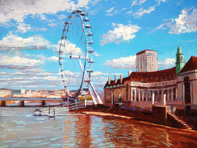 Painting 'London Eye' by Jeremy Sanders