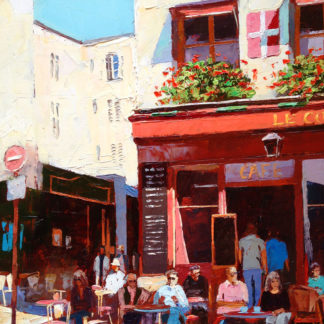 Painting 'Le Monde, Paris' by Jeremy Sanders