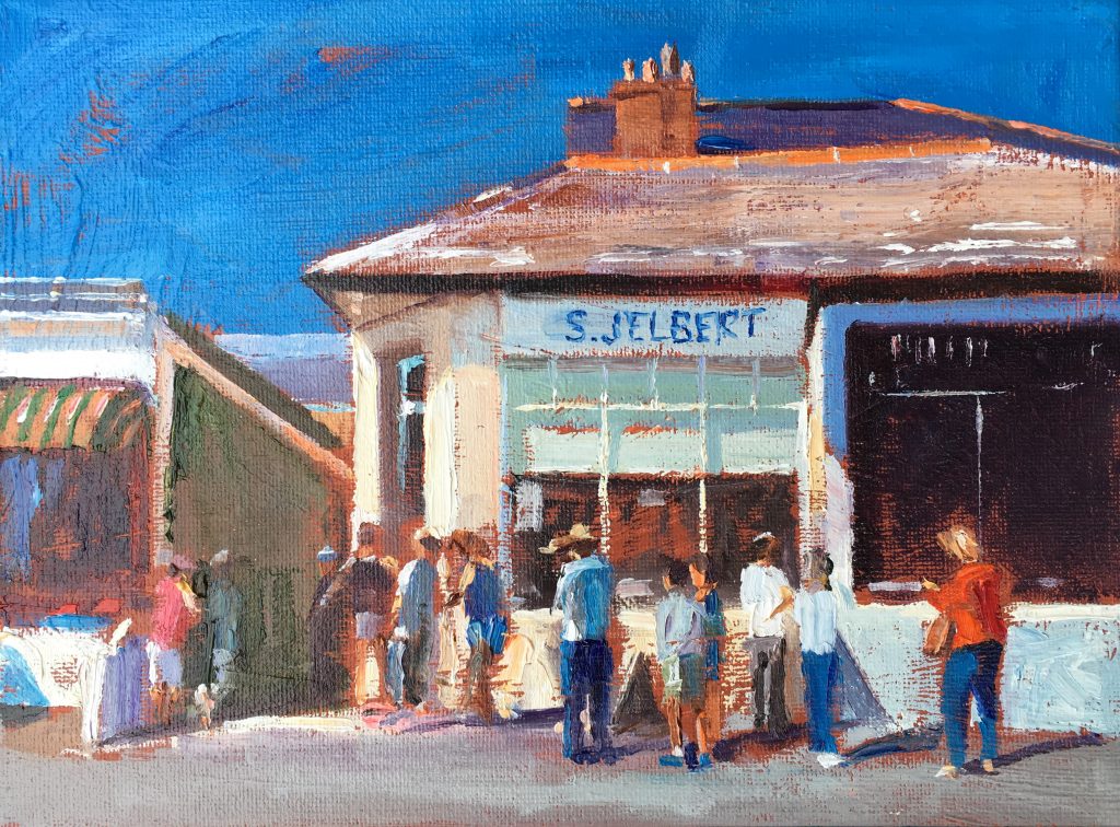 'Jelberts Ice Cream , Newlyn' Jeremy Sanders Fine Artist